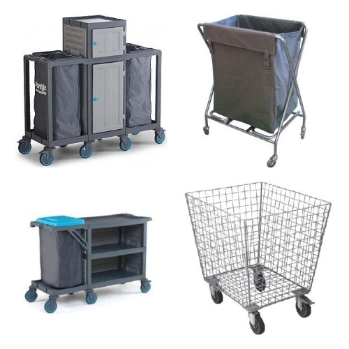 kirli çamaşır toplama arabaları modelleri, temiz çamaşır dağıtma arabası çeşitleri