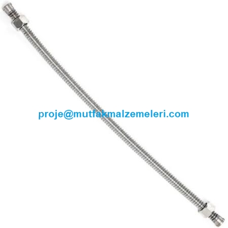 Kaliteli ve profesyonel çelik malzemeyle endüstriyel esnek flex boru fabrikasınca üretilmiş, 70 cm boyunda, çift rekorlu ve içe konik bağlantılı sanayi tipi gaz fleksi hortumu. Perakende veya avantajlı toptan fiyat teklifleri için iletişime geçin.
