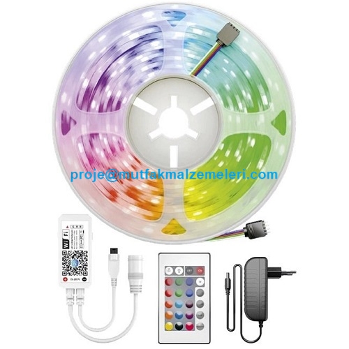 Renkli led ışık modellerinden olan bu hortum için yazılan fiyat 1 metre renkli led ışık için geçerlidir - Renkli led ışık satışı 0212 2370759